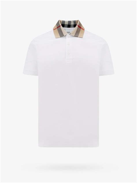 burberry polo top white|polo burberry original.